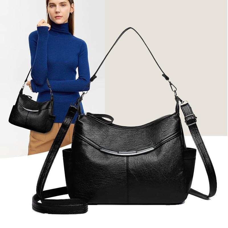 Einschulter-Damenhandtasche, Umhängetasche, Einfache Mama-Tasche, Lässige Damen-Handtasche