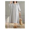 Cotton and Linen Breathable Soft Loose Dress for Commuting Versatile Women