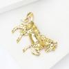Enamel Horse Brooch for Women Animal Lapel Pins Party Accessories Valentine's Day Gifts