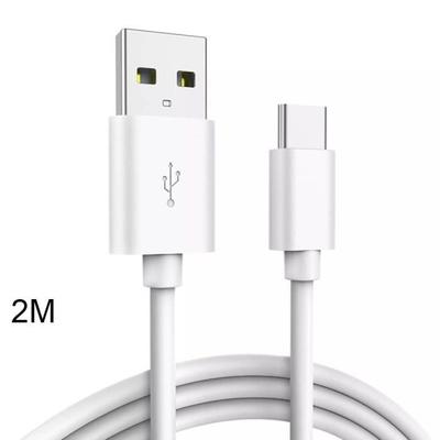 USB-C Cable - E.F.CONNECTION - 2 Meters - White - Compatible with Xiaomi 11, 12, 13, 14, 15, Redmi Note 11/12/13/14