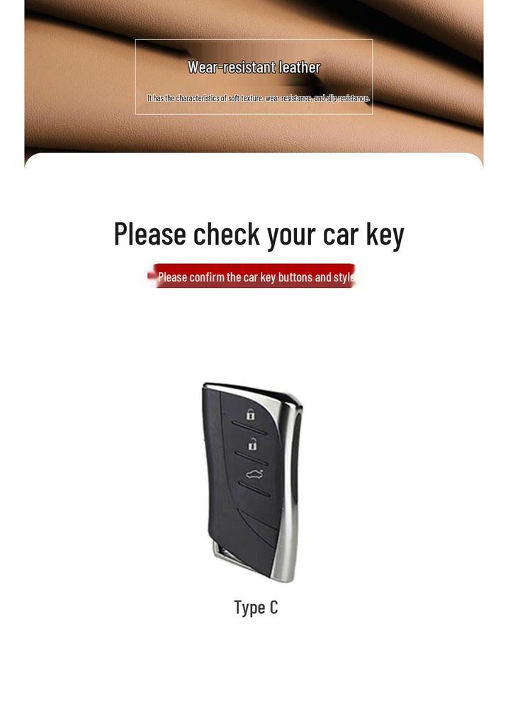 Lexus ES Key Case: ES200/ES300/RX350h/RX270/ES260 - Special Female Shell Buckle