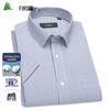 FIRS Men's 100% Cotton Striped Short Sleeve Shirt