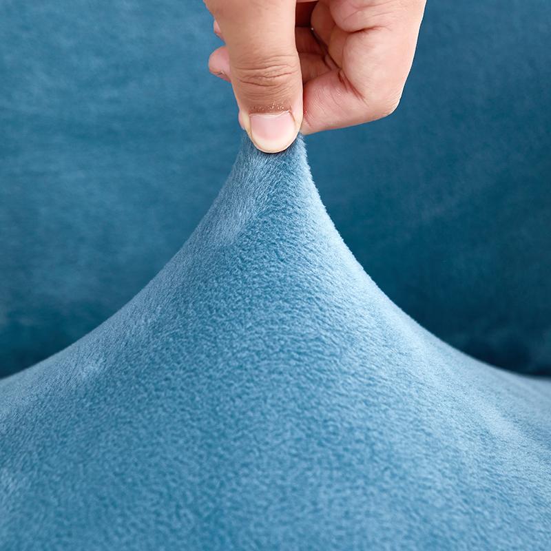 1Pc Velvet Office Chair Cover Elastic Dustproof Computer Chair Seat Slipcover Anti-slip Gaming Armchair Cover for Study Room