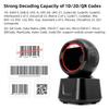 1D 2D QR Desktop Wired Barcode Scanner High Speed  Platform Hands Free Automatic Sense Reader USB Port Plug&Play