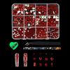 Professional Resin Rhinestones Nail Art Supplies 12Compartment For Customized Manicure And Pedicure Resin Nail Gems