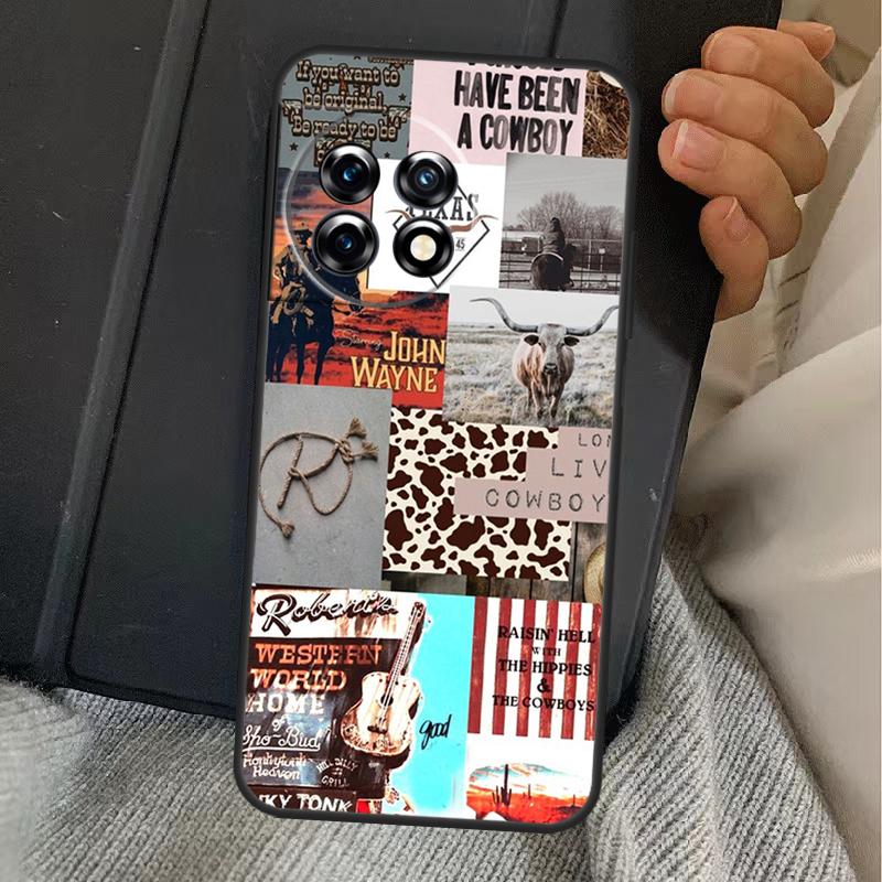 Cowboy Cowgirl Western Ranch Boho Case For OnePlus 13T 10T 8T 10R 12R 13R 15 13 12 11 10 9 Nord CE 5 2 3 4 Lite N20 N30 Cover