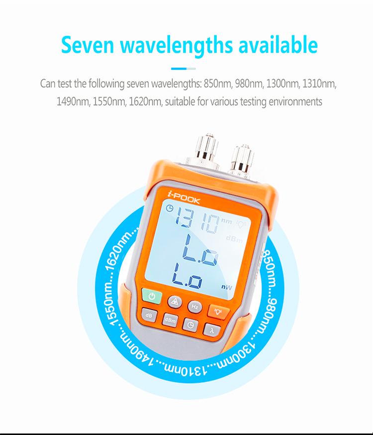 Great Quality And Good Price Of Handheld Fiber Optical Tools i-POOK PK56 Mini Optical Power Meter 0.3% Accuracy 150mW 220V