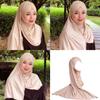 Headscarf Rhinestones Decors High Density Fabric Comfortable Head Scarf Wrap for Outdoor Wear and Fashion