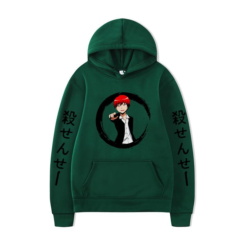 Japanese Anime Hoodies Print Fashion Sweatshirt Hip Hop Casual Unisex Autumn Winter Fleece Streetwear Tops
