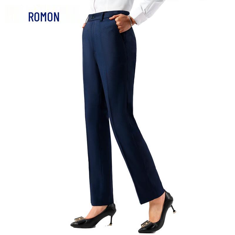 

Luomeng Women s Professional Straight Leg Cropped Suit Trousers 170/86