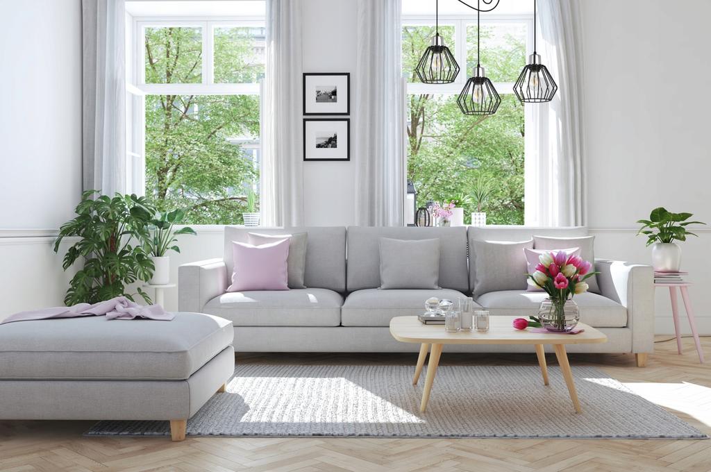 Hanging Lamp, Ceiling Chandelier, Wire Shade, Led