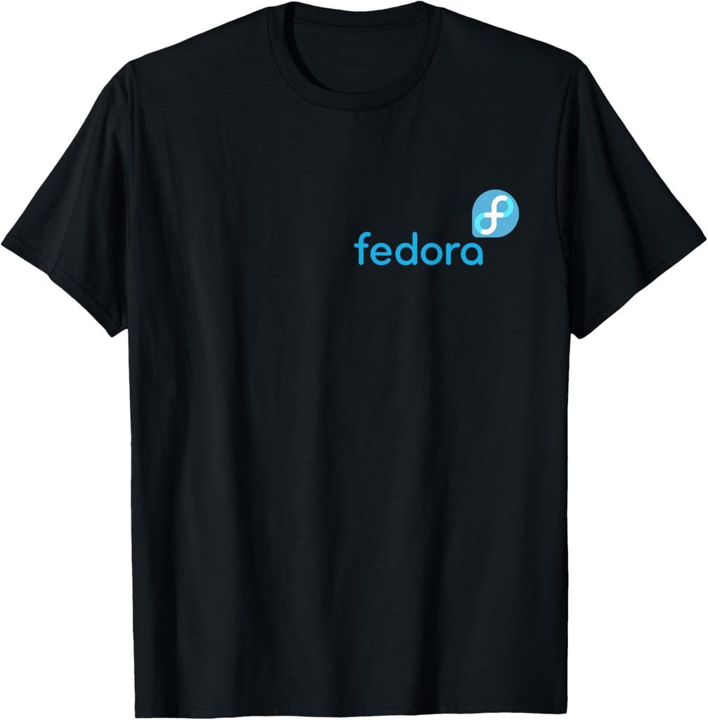 Linux Fedora TShirt White Tagline  Logo Open Source Os Tee TShirt Unisex Cotton Streetwear Tops Mens Clothing Ropa Hombre
