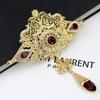 Women's Gold Color Brooch Wedding Jewelry Flower Brooch Family Wedding 2023
