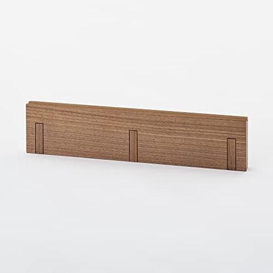 Muji Wall-Mounted Furniture 3-Section Hanger Walnut Material Width 44 Depth 2.5 Height 10 cm