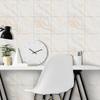 10pcs Yellow and White Marble Tiles Sticker Kitchen Wardrobe Bathroom Home Decor Self-adhesive Crystal Hard Film Art Wall Decals