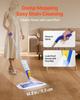 Spray Mop, with 3 Washable Pads for Dry and Wet Floor Cleaning & an 800ml Refillable Water Tank, Microfiber Dust Wet Mop & Twisted Cotton Dry Mop,