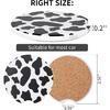 Car Cup Coasters - Car Cup Mat 2 Pack - 2.56'' Ceramic Car Coasters for Cup Holders - Absorbent Car Coaster with Cork Back and Finger Notch for Easy