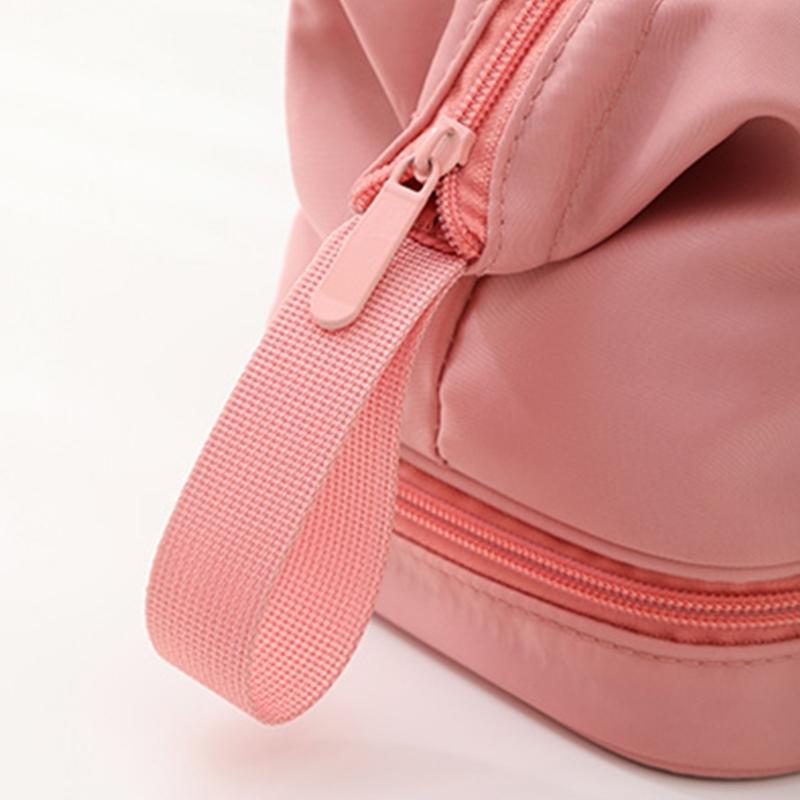 Large Travel Toiletry Cosmetic Bags Double Layer Portable Nylon Makeup Bags Storage Pouch for Women