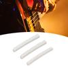 3Pcs Curved Bottom Bass Nut 4 String Slotted Bone Bass Nut Replacement for