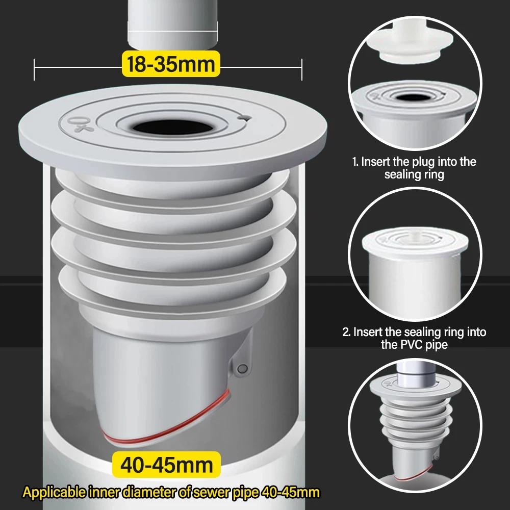 

Уплотнительное кольцо для предотвращения запаха из слива кухонной раковины, слив для раковины для стирки, раковины для мытья рук, сливная пробка для стиральной машины, устройство против запаха, аксессуары для душевого слива