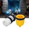 Locking Connector 30A Safety Insulated Twist Lock Plug Connector Power Cord Cover for RV