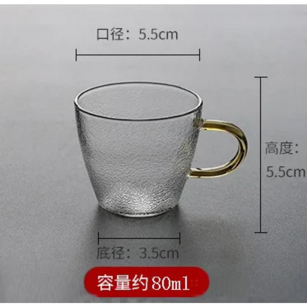 

Японская чашка с рисунком молотка и ручкой, стеклянная чашка с изображением чешуи дракона, маленькая чашка, чайная чашка, набор для чая в стиле кунг-фу, кружки для кофе, бутылка для воды as show