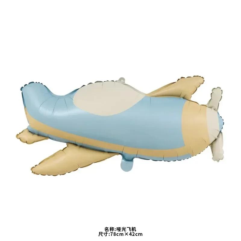 Cartoon Matte Bear Foil Balloons Matte Rainbow Car Plane Balloon Toys Kids Baby Shower Party Birthday Decorations Supplies