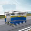 1/18 Acrylic Display Case for Diecast Cars with Illuminated Parking Scene