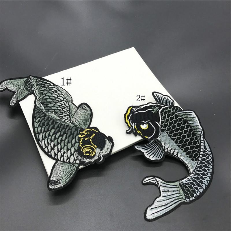 Fish Animal Embroidered Embroidery Clothing Stickers Sew On Patches Applique