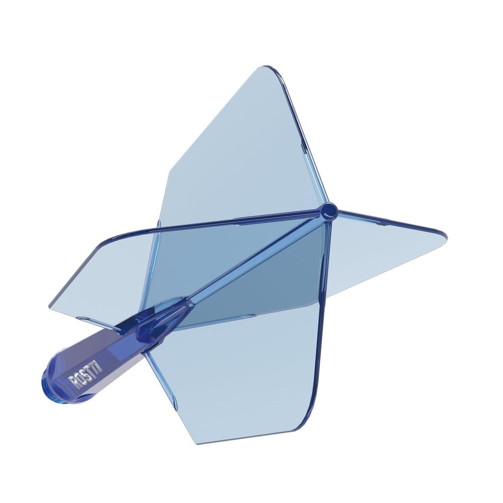 CUESOUL ROST 77 Transparent Integrated Flight Slim, Set of 3, Clear Blue, Small (CS-77-SC3T-S)