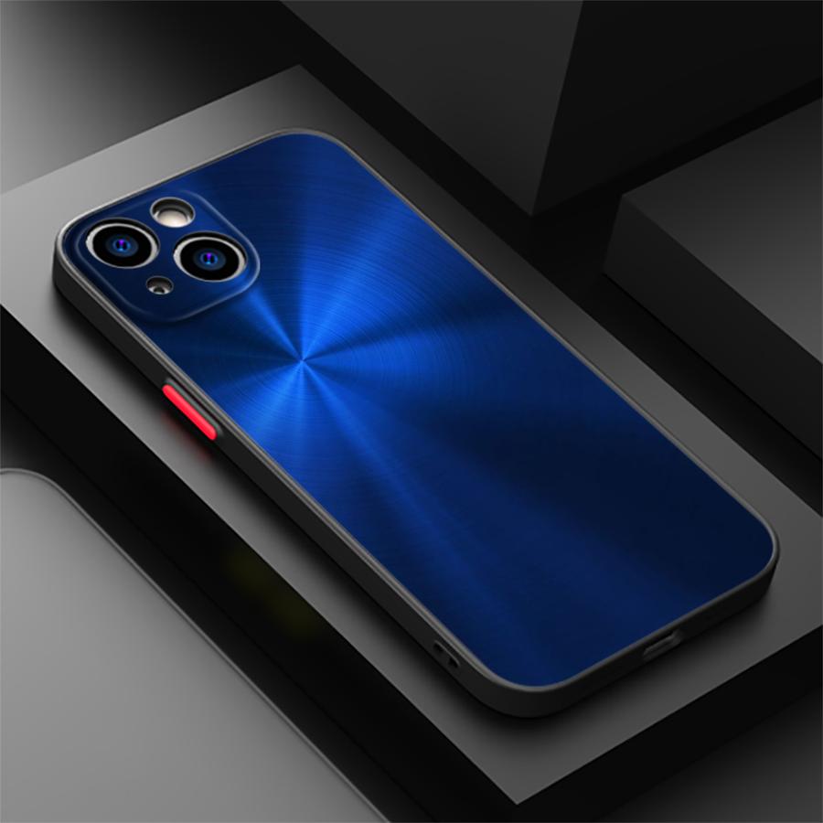 Brushed Metal Texture Steel Print Case for iPhone 15 Plus 17 Air XS 17 16 Pro Max 12 14 16e 11 13 Mini Back Phone Cover
