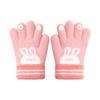 Children's Gloves Autumn and Winter Girls Kindergarten Five Fingers Cute Cartoon Knitted Wool Cold Warm Children's Gloves
