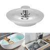 Easy To Move Sink Drain Plug Household Metal And Silicone