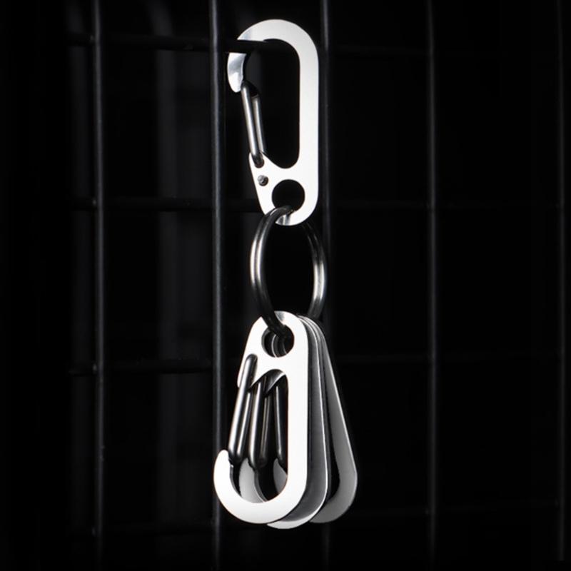 10Pcs Carabiner Hook for Camping Hiking Fishing D Shape Keyring Carabiner Spring Snap Clip Hook Snap Hook Carabiner Clip
