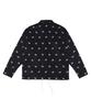 Arcane Funk Paisley Logo Coach Jacket Black
