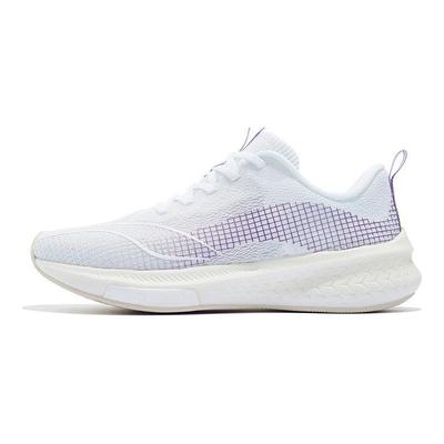 Zapatillas de Running de Caña Baja Reflectantes Transpirables de Rebote Li Ning Red Rabbit 5 Pro para Mujer Zapatilla Blanca Morada ARMS004-14