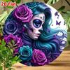 Day of the Dead Tin Metal Sign Vintage Sugar Skull Wall Art Retro Home Bar Decor