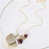Colorful Strawberry and Basket Pendant Necklace Stylish Clavicle Chain Fashionable Neckchain Accessories for Women