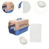 Dog Cat Carrier Kennel Comfortable Handle Kitty Travel Cage Pet Box for Small Animals