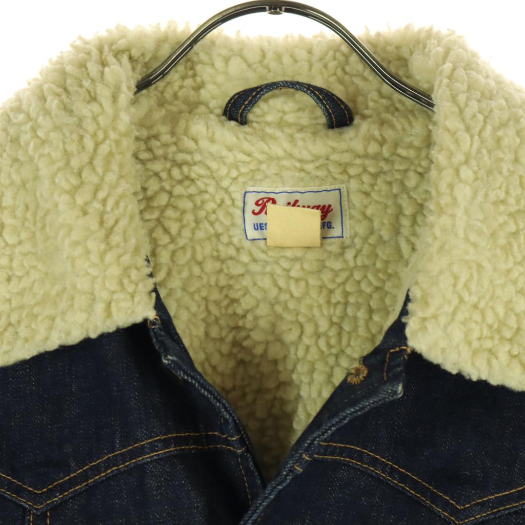 Ues Made In Japan Cotton Long Sleeve Bore Denim Jacket Blue Men's Used