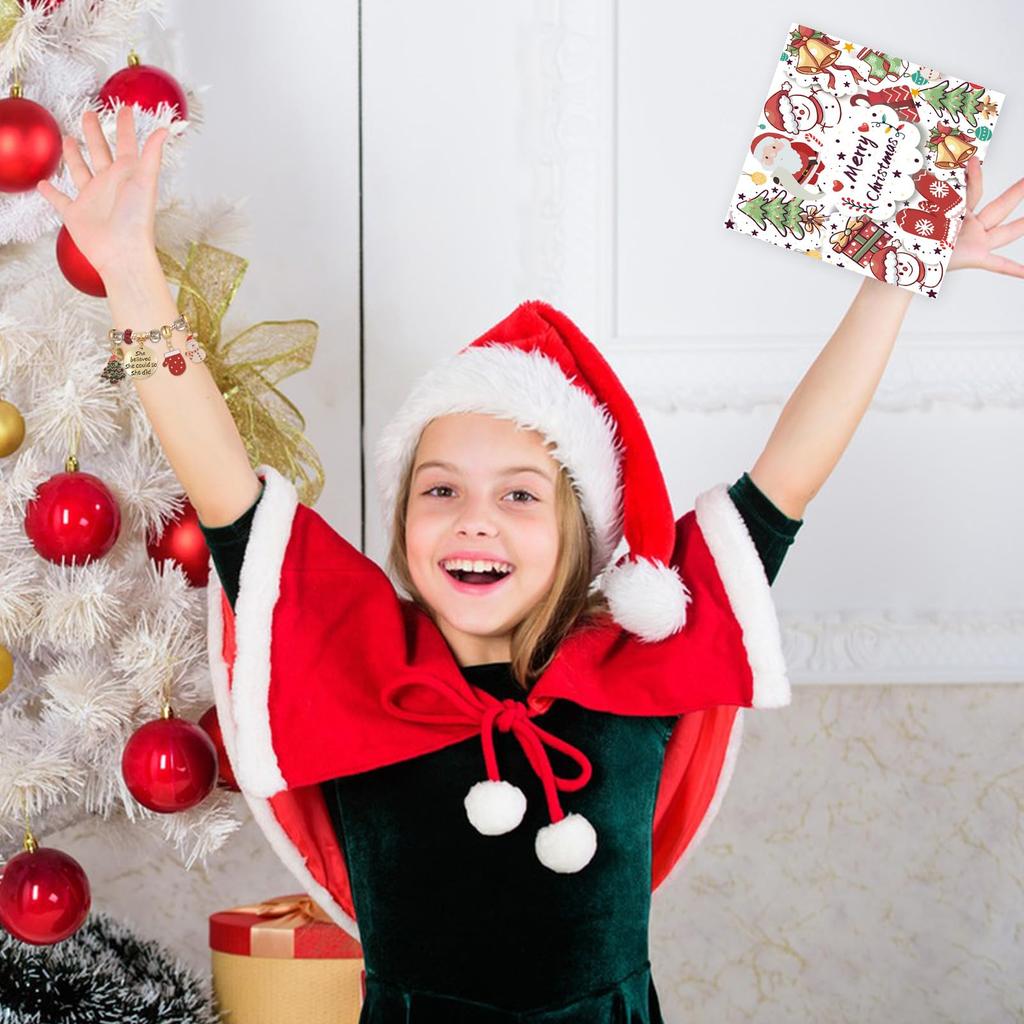 Advent Weihnachten 2025 Countdown Stilvoll und Handgefertigt Blind Niedliches Weihnachtsgeschenk zum Selbermachen Nikolausgeschenk Kalender, Kalender, Niedlich, Teile, 24-teiliges Set, Gold,
