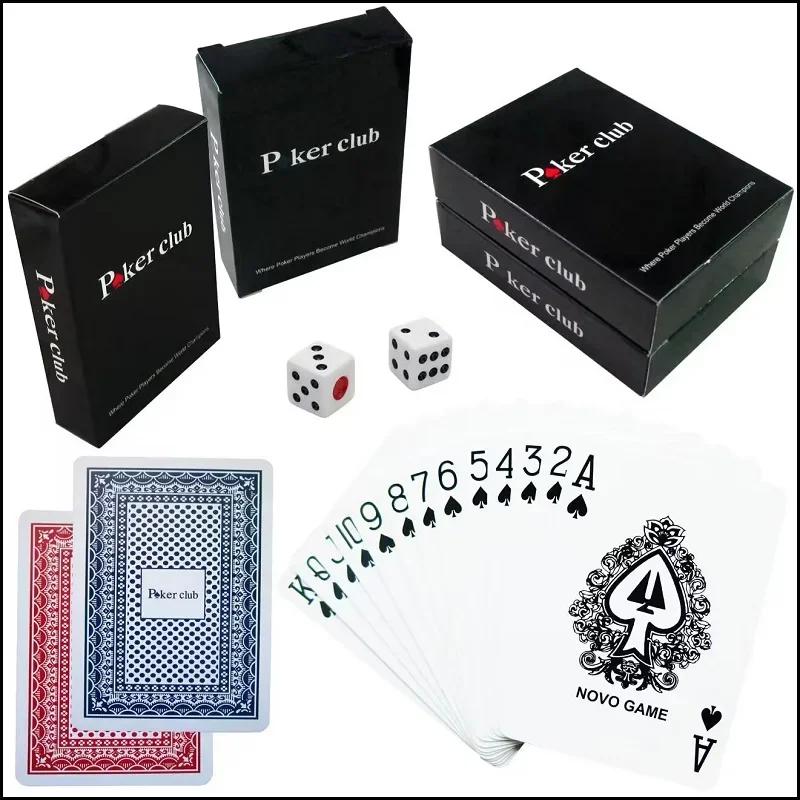 Waterproof Plastic Playing Cards Baccarat Texas Hold'em PVC Poker Club Cards Board Games 2.48*3.46 Inch Card Game