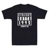 Straight 1992 Dirty Thirty Funny Birthday Gift Retro Men's Short Sleeve T-Shirt