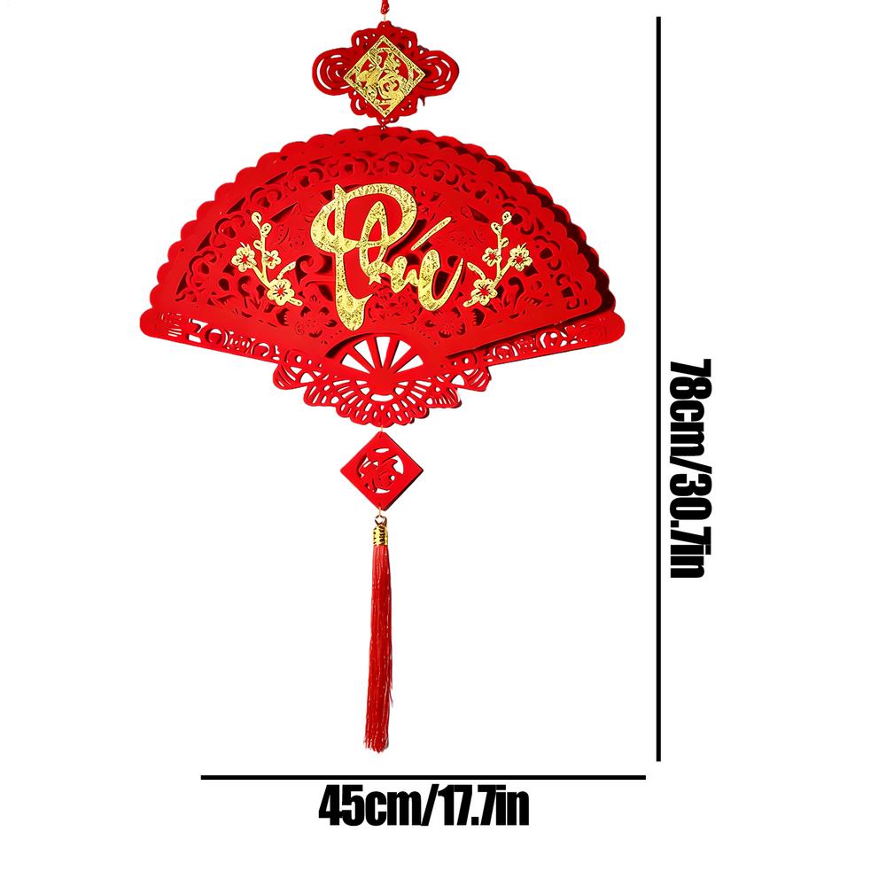 2026 Lunar New Year Decorations Non-woven Fleece Felt Vietnamese Spring Festival New Year Good Luck Pendant for Home Office Car