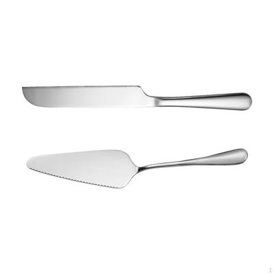 Elegant Stainless Steel Cake Serving Set for Special Occasions