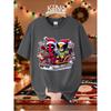 UnisexS Deadpool Wolverine Christmas Graphic TShirt Superhero Design with Deadpool Wolverine Breathable Cotton