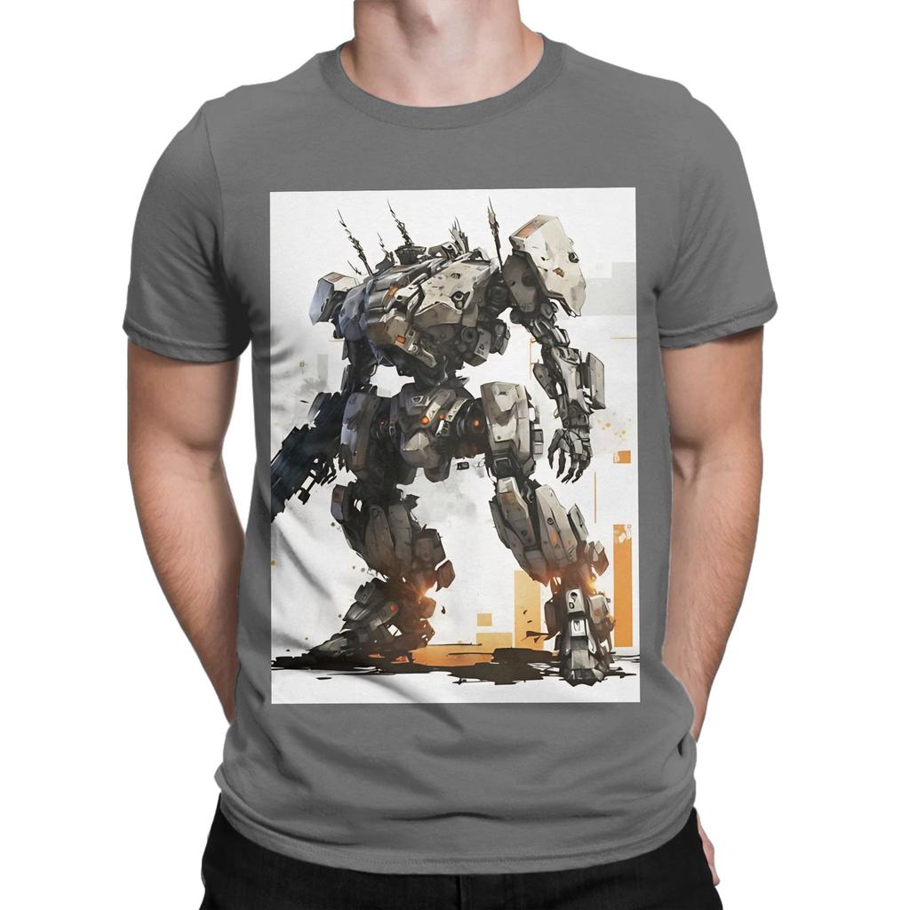 Armored Core wit Nieuwigheid 100% Katoen T-shirt Armored Core Tops T-shirts Voor Unisex