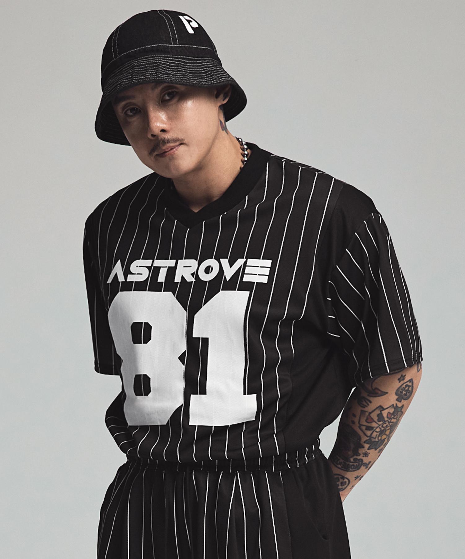 Astrov 81 Line Short Sleeve T-Shirt Black L