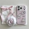 Pink Striped 3D Kitten Phone Case for iPhone 17/16 Pro Max/15/14