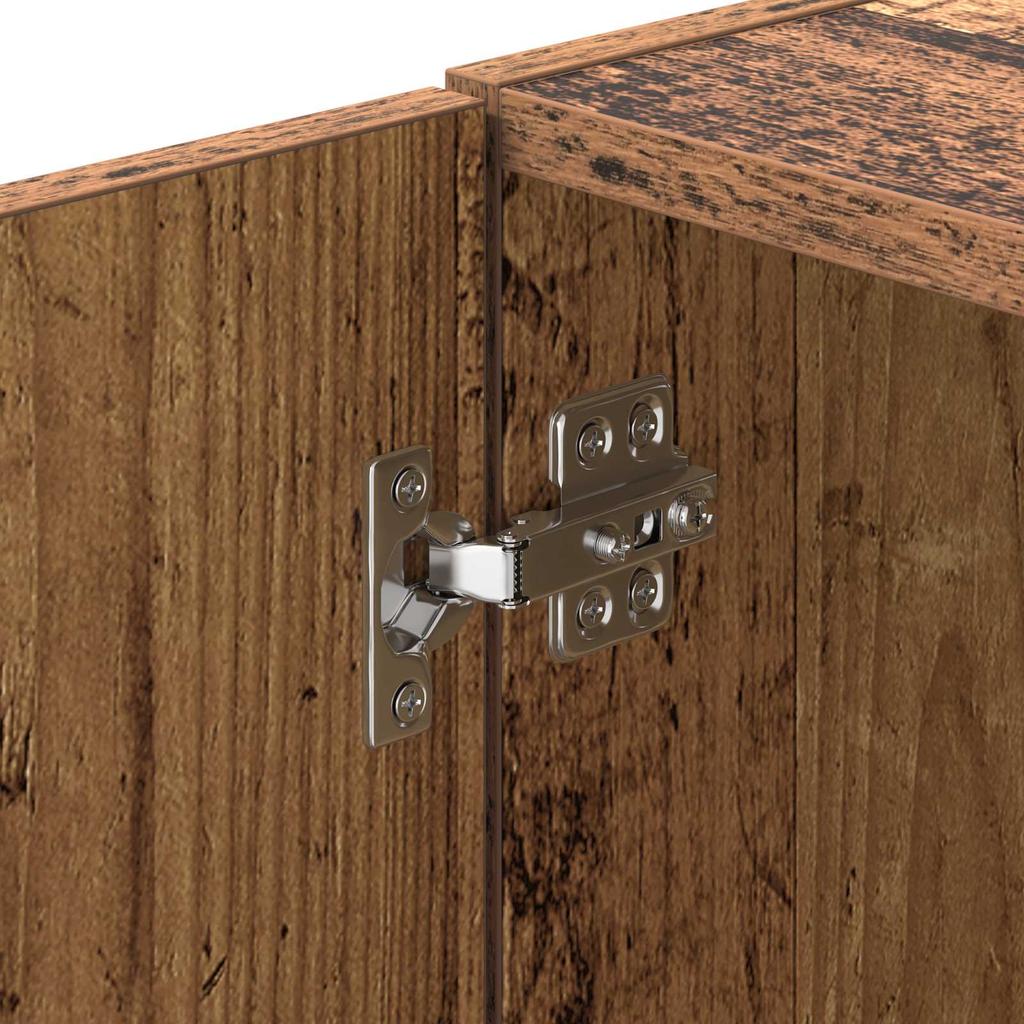 Wall Cabinet Reclaimed Wood 40 X 42.5 X 40 Cm Particle Board